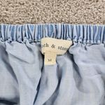 Cloth & Stone Chambray Shift Dress Womens M Blue Tencel Off Shoulder Lightweight Photo 1