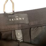 White House | Black Market WHBM Black & Gold The Jacquard Skinny Ponte Pants Women Sz 6 Photo 7