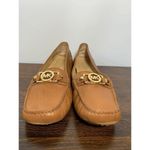 Michael Kors Womens Slip On Leather Flat Shoe Tan Size 10 Photo 5