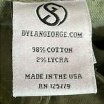 DYLAN GEORGE Olive Green Mary Skinny Cargo Jeans Size 29 Photo 7