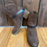 Franco Sarto Brown Leather Ankle Boots with Buckles Photo 1