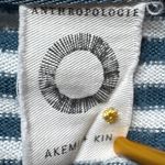 Anthropologie  Akemia Kin Striped V-Neck Long Sleeve Tunic Top Green White Photo 2