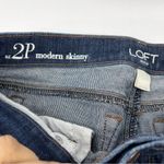 Loft Ann Taylor Outlet Modern Skinny in Dark Wash Petite Mid Rise Denim Jeans-2P Photo 9