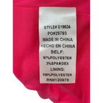 Entro  Womens Tiered Puff Sleeve Mini Dress Hot Pink Ruffle V Neck Large‎ Photo 3