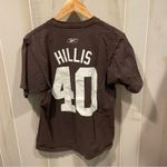 Reebok Cleveland Browns football t-shirt Hillis #40 sports nostalgia Photo 3