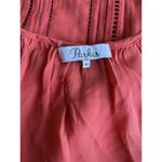 Parker  100% silk Salmon Color Women’s button tank Size Xs Photo 4