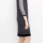 Ann Taylor  Color-block Stripe Sweater Dress Color Navy & Gray Size Medium M Photo 4