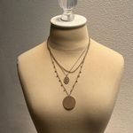 Bohemian Gold Triple Layered Necklace Photo 0