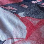 EXPRESS  Women's Medium Pink Coral Floral Sheer Print Cowl Neck Pullover Tank Top Photo 5