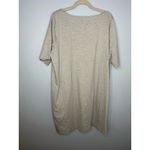 Eileen Fisher  Heathered Organic Cotton Crew Neck Dress Size XL Gray T-Shirt Photo 1