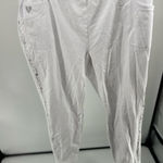 Quacker Factory  white embellished dream jeans size 2X 96% cotton Photo 0