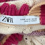 ZARA  Multicolor Heart Pattern Crochet Back Button Cotton Tank Top Photo 2