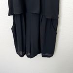 EXPRESS [] Black Popover Flowy High Neck Halter Shorts Romper Pockets Size 10 Photo 6