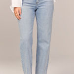 Abercrombie & Fitch  Curve‎ Love Ultra High Rise Ankle Straight Jean size 31 Photo 0