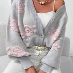 SheIn cropped cardigan, Grey - Pink , Size S Photo 0