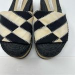 Stella McCartney  espadrille platform black and white slide sandals 35 Photo 3