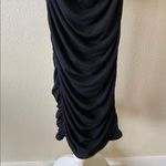 Oh Polly  - Best Behaviour Ruched Bodycon Midi Dress in Black Photo 5