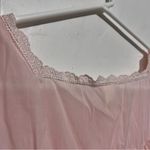 Blush Pink Lace Trim Chemise with Ribbed Texture : Box W07: Size M Photo 6
