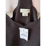 NWT J Crew Scallop Trim Tank Top in Black Size 2 Photo 1