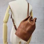 Coach Vintage  Tan Leather Bucket Backpack #9984 Photo 10