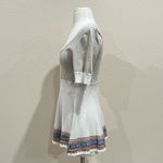 Free People Cream Fair Isle Fit and Flare Short Sleeve Knit Top Size XS Photo 5