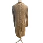 Alya Women's Beige Long Open Front Knit Cardigan Sweater Size M Photo 1