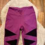 Tyche Tyc Til You Colapse Leggings Size Medium Compression Mesh Cut Out Fuscia Workout Photo 1