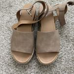 Soda  Platform Sandals Tan Photo 1