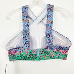 Boden USA Boden Positano Hotchpotch Bikini Top Patchwork Floral Print Halterneck Size 14 Photo 4