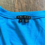 Theory  blue scoop neck top, size P Photo 2