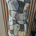 La Femme  black and silver sleeves dress with fringe 1920 style y2k size 8 mini Photo 0