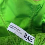ZARA  Lime Green‎ Voluminous Satin Effect Cropped Top Size Small Photo 6