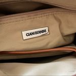 Giani Bernini  Logo Embossed Cognac Leather Crossbody Bag Photo 4