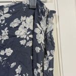 SO  slate blue floral circle flowy boho skirt women's size L Photo 2