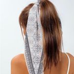 Floral Print Scarf Hair Tie Photo 2