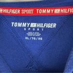 Tommy Hilfiger  Sport Navy Pink & Gray Colorblock Patchwork Hoodie Pockets Sz XL Photo 3