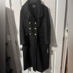 Karl Lagerfeld  PARIS Double Breasted Wool Blend Military Coat Large NWT Photo 4