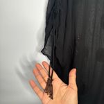 Kay Celine  black beaded blouse size large Photo 4