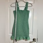 ZARA  Mint Green Ruffle Mini Dress Size Small Photo 5