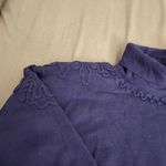 Ossi Skiwear NWT Vintage  Wool Purple Embroidered Turtleneck Sweater, size M Photo 9