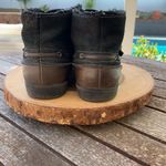 Eddie Bauer  leather ankle bootie fleece lined Photo 2