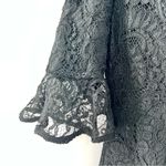 Nanette Lepore Nanette Very Black "Spring Bloom" Knee Length Floral Lace Dress-2 Photo 3