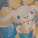 Hot Topic CINNAMOROLL BY SANRIO BABY BLUE ROSE GRAPHIC BABY TEE MEDIUM JUNIORS Photo 2