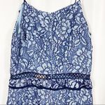 Keepsake The Label Catch Me Lace Mini Dress: Blue Photo 8