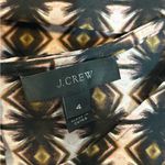 J.Crew  Petal in Shadow Diamond Print Pink Black polyester short Sleeve Tee sz 4 Photo 1