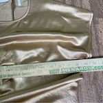 Helmut Lang ‎ Women's Metallic Ruched Satin Top Gold Medium Photo 8