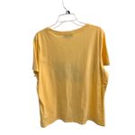 Liberty Lane Yellow Short Sleeve Bicycle Embroidery Floral TShirt Size 1X Photo 3