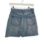 Madewell Rigid Denim A-Line Denim Mini Skirt Light Wash Boho Festival Womens 26 Photo 7