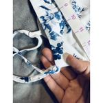 Lulus NWOT Small Mykonos Mood Ivory Floral Print Tie-Strap Tiered Midi Dress Photo 5