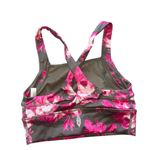 Free People NWOT  Movement Floral Racer Back Sports Bra XS Pink Green Photo 2